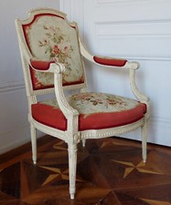 Fauteuil à la Reine - époque Louis XVI - estampillé Claude Sené