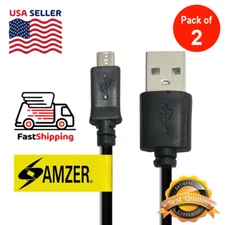AMZER Micro USB 1ft Charging Cable for Samsung Nexus LG Android Phones and more