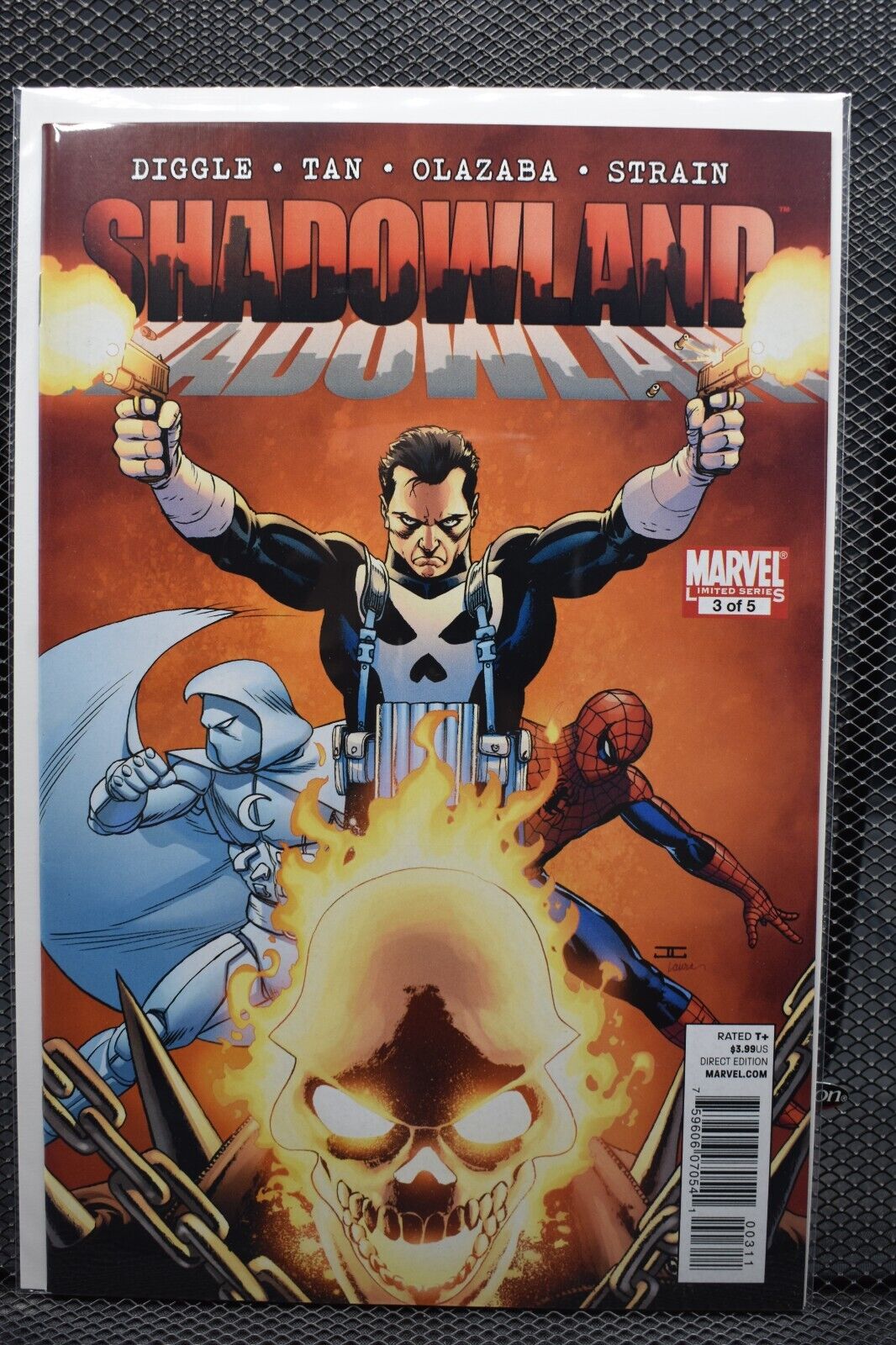 Shadowland #3 John Cassaday Cover A Marvel 2010 Daredevil Punisher Bullseye 9.0