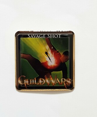 Guild Wars 1 Skill Pins Collectible Limited Stock - Savage Shot - One of Six