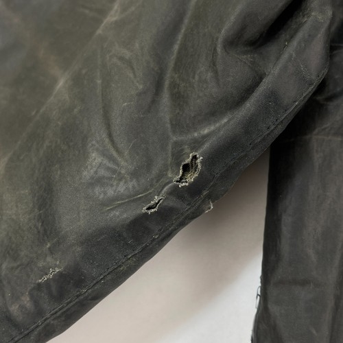 Barbour Bedale Wax Jacket Mens C36 Blue Classic Waxed Vintage 4 Pocket 2 Crest - Picture 18 of 24