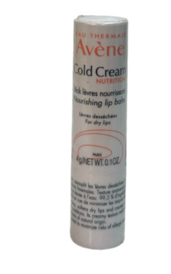 Avene Cold Cream Nourishing Lip Balm, Very Dry Lips (4g/0.1oz) New