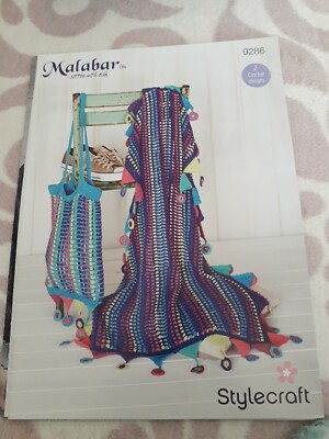 Häkelmuster 9286 von Stylecraft 2 Designs Deckentasche in dk