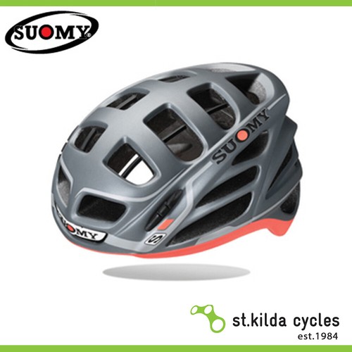 Road Bike Helmet Anthracite Red Matte 