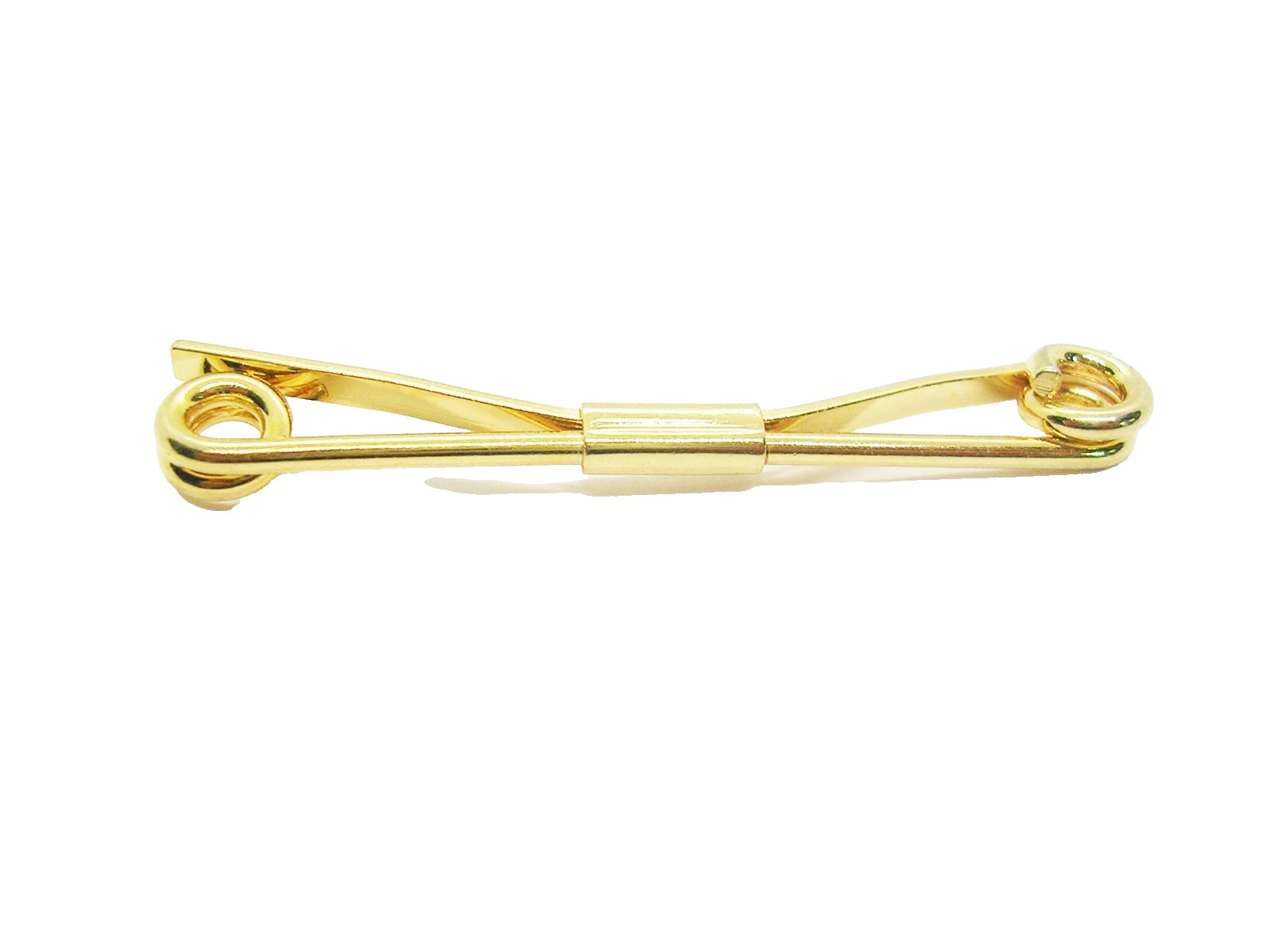 Collar Bar Clip gold tone classic vintage Men's Shirt Accessory Formal Wear
