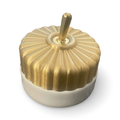 Weißgold Porzellan Keramik Einweg DOLLY SWITCH Vintage Kippschalter