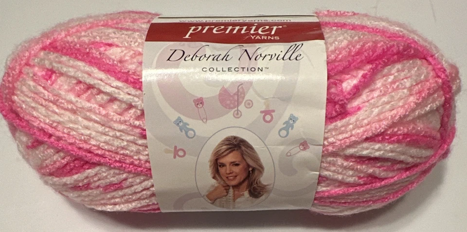 LOTE de 5 PREMIER DEBORAH NORVILLE SERENITY BABY en TEA ROSE 175yds 3.5oz Foto 2 de 4