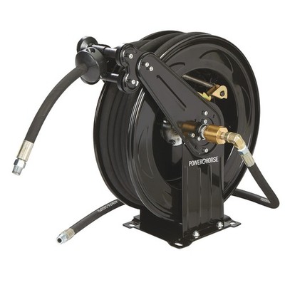 Powerhorse Auto-Rewind Pressure Washer Hose Reel - 4000 PSI - 50ft. Capacity