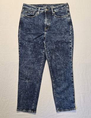 Old Navy Womens OG Straight High-Rise Jeans Acid Wash Size 8 Farida (Fits 30x27)