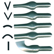 Major Brushes Lino Cutters Assorted Nos 1-5 (pack of 25)