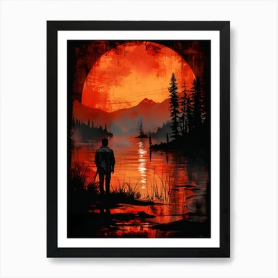Last Of Us 1 Art Print Framed Wall  Framed Wall Art Poster Canvas Print Picture
