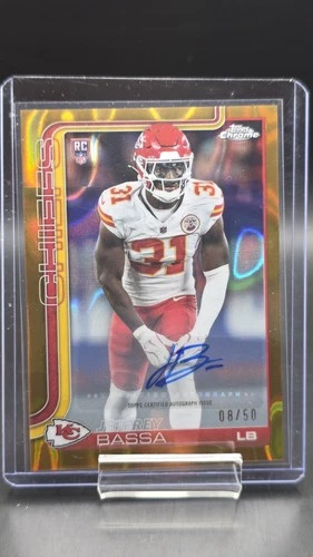 2025 Topps Chrome Jeffrey Bassa Gold Lava Refractor (RAW)