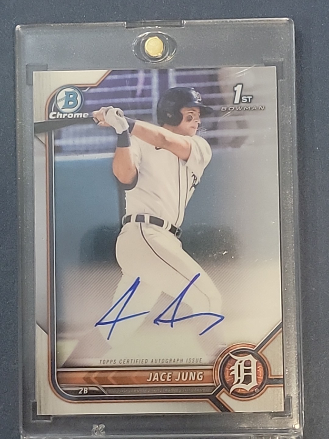 2022 Bowman Draft - Chrome Draft Pick Autographs Jace Jung #CDA-JJ Tigers