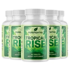 Tropical Rise Weight Management & Energy Support Capsules – 5 Bottles