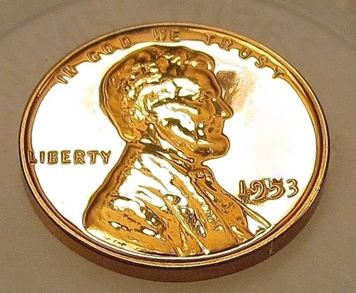 1953  Gem Proof  Lincoln Wheat Cent EYE CANDY Blazing Red Beauty #209 ~ 2