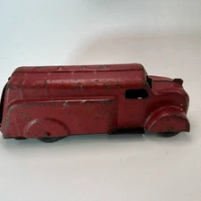 Vintage 1930s Van Wyandotte or Marx Pressed Steel Toy Truck Armored Car 10.5”