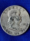 Franklin Half Dollar 1951 50C 90% Silver Circulated Business Strike US Coin (232