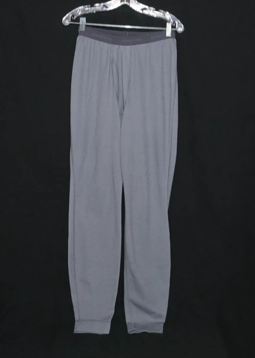 Patagonia #44320 Made in USA Men's Capilene Baselayer Bottoms - GrayBlue - Sz L*