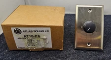 Atlas Sound AT10-PA Deluxe Priority Plate Mount 10W Attenuator Priority Relay