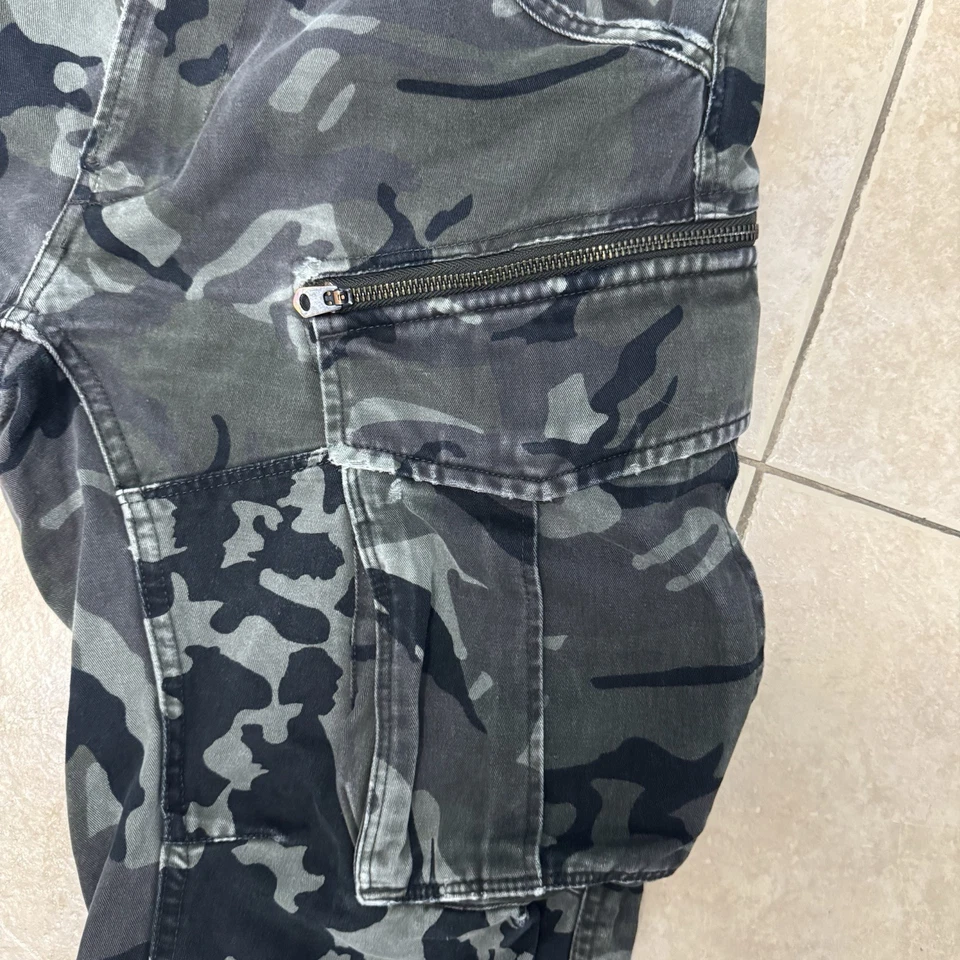 Pantalones de Carga G Star Raw Rovic 3D Cónicos 34x34 Utilidad Camuflaje Militar Ejército Foto 3 de 4