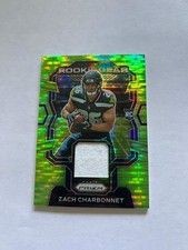 2023 Panini Prizm #RG-ZC Zach Charbonnet Seahawks Green Pulsar Patch RC!