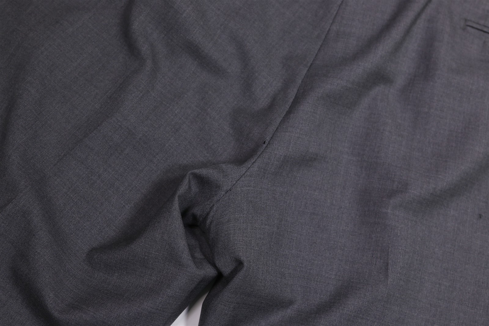 Sid Mashburn Solid Gray Flat Front Cuffed Wool Dr… - image 9