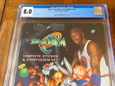 Michael Jordan Space Jam Album nn CGC 8.0 White (Classic Warner