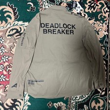 AVIREX Military Recon Flyer Shirt L Khaki Stretch Nylon Unused