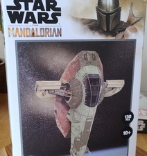 4D Cityscape Star Wars Mandalorian Boba Fett's Starfighter Cardstock Kit 1:60 F…