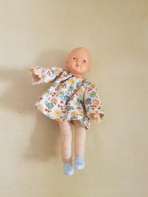 Puppenhaus Puppenstube  Nostalgie Caco Puppe Biegepuppe 70er