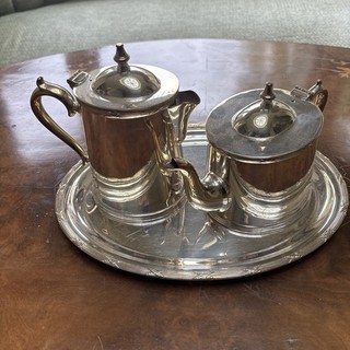 Silver Plated Tea set tea pot hot water jug made for Savoy Gainsborough