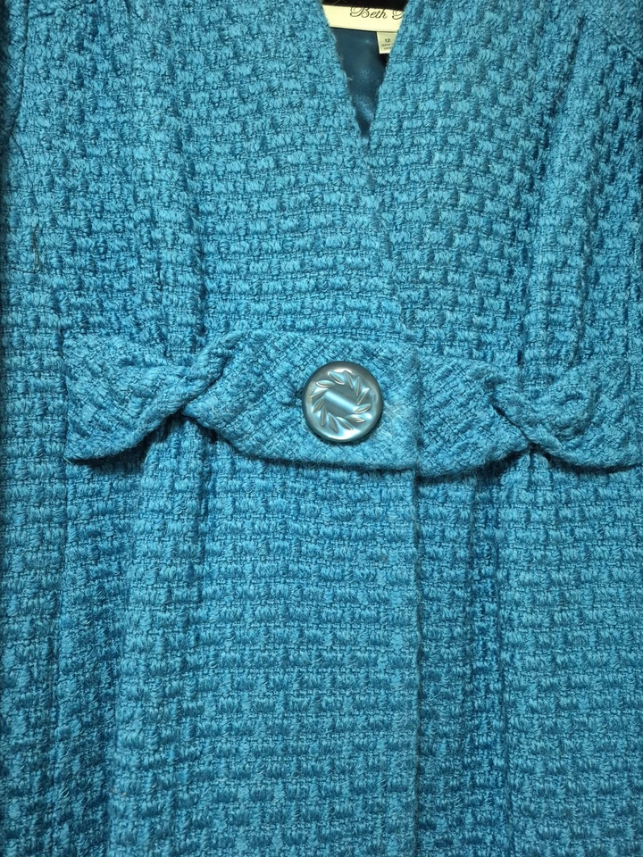 Abrigo Beth Bowley turquesa Foto 4 de 4