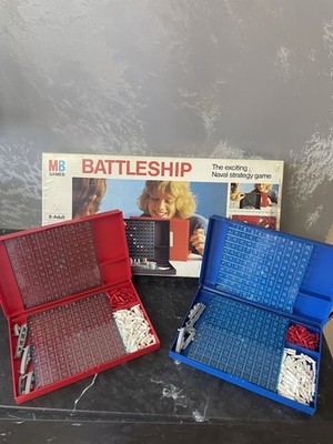 Schlachtschiffe von MB Spiele 1983 Edition Marine Strategiespiel komplett & GC
