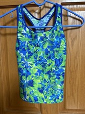 Speedo Girls Sz12 Tankini Swimsuit Top Worn Once