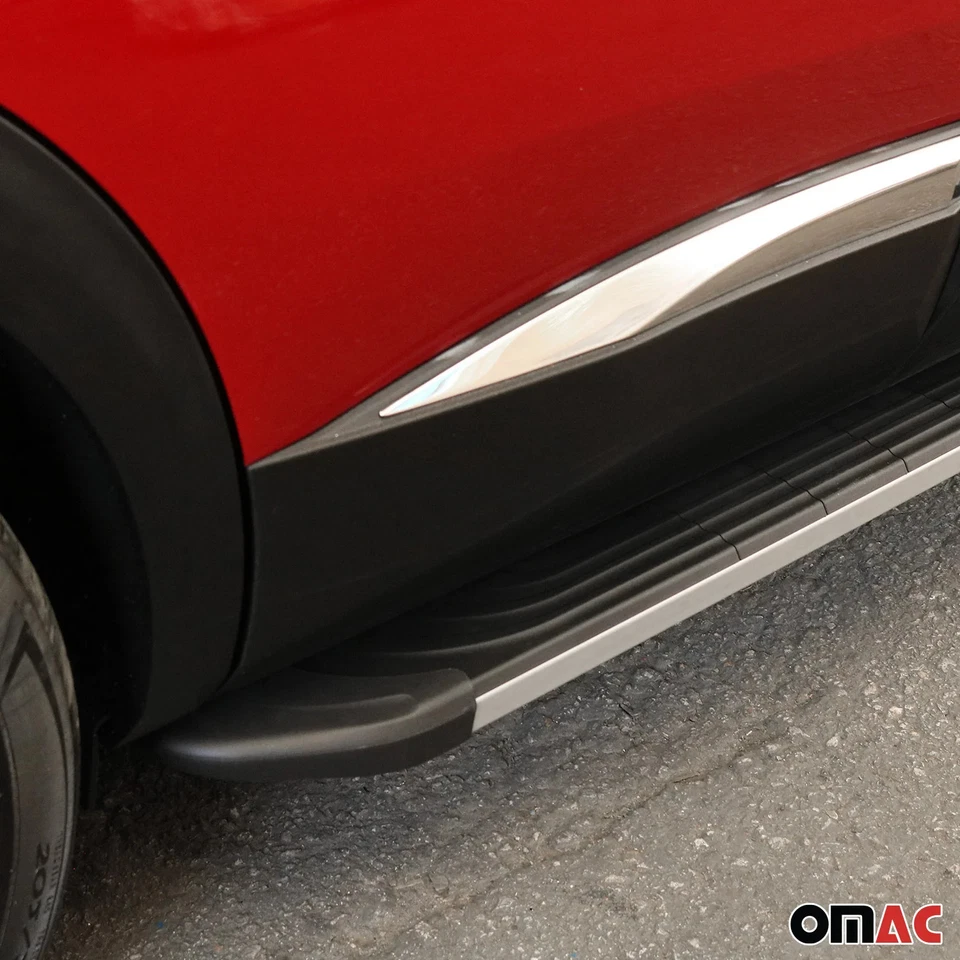 estriberas laterales barras Nerf para Hyundai Tucson 2022-2025 negro plata 2x Foto 4 de 4