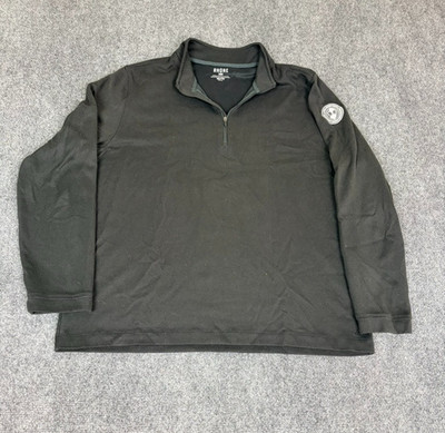 Rhone 1/4 Zip  Sweatshirt Men's  Black Logo Athleisure Size XXL With Logo