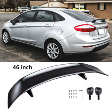 Glossy Black 46 Car Rear Trunk Spoiler Lip Wing Racing For Ford Fiesta 00-19 Glossy Black 46 Car Rear Trunk Spoiler Lip Wing Racing For Ford Fiesta 00-19