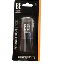 BE Beauty Essentials Foundation Stick FAIR NEW Buildable Coverage Swipe & Set