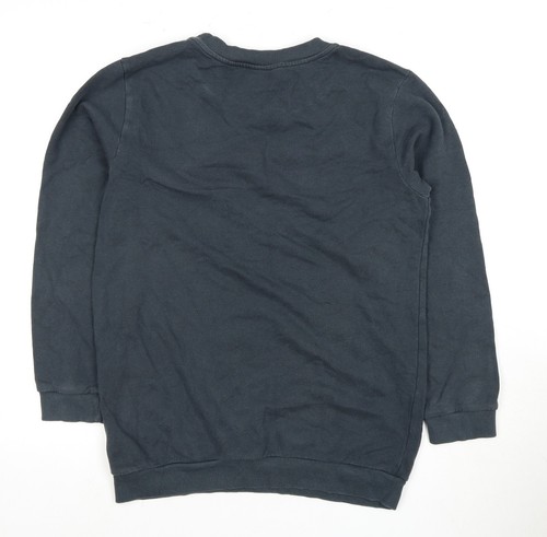 Topshop Women's Black Size 6 Crew Neck Sweatshirt - Picture 2 of 12