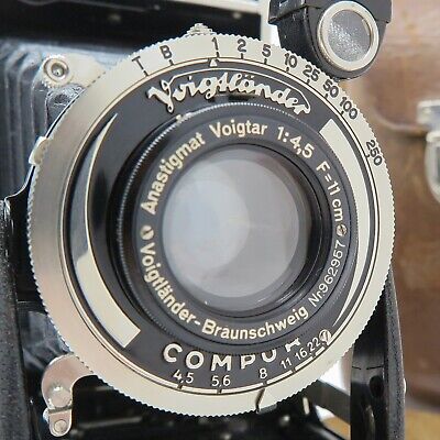Voigtländer Bessa w/Voigtar f/4,5 11cm - Case - Fine vintage Voigtländer Bessa w/Voigtar f/4,5 11cm - Case - Fine vintage