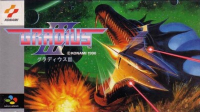 SNES / Super Famicom - Gradius III JAPAN mit OVP OVP beschädigt