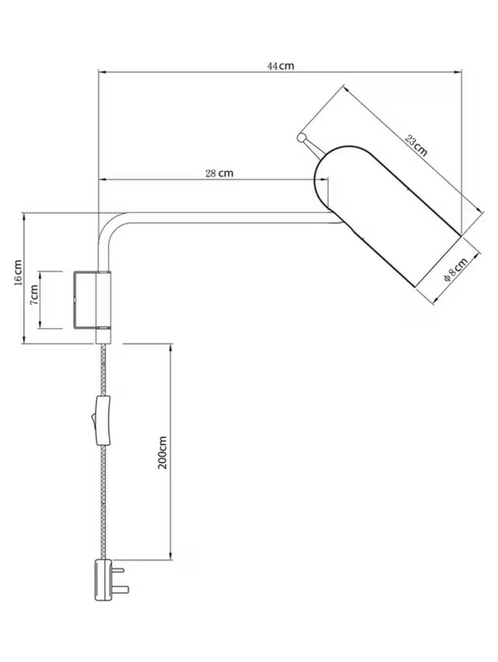 John Lewis No.45 Charter LED PlugIn Wall Light eBay