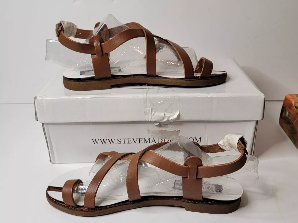 Steve Madden Women s Agathist Gladiator Sandal brown size 6.5 NIB