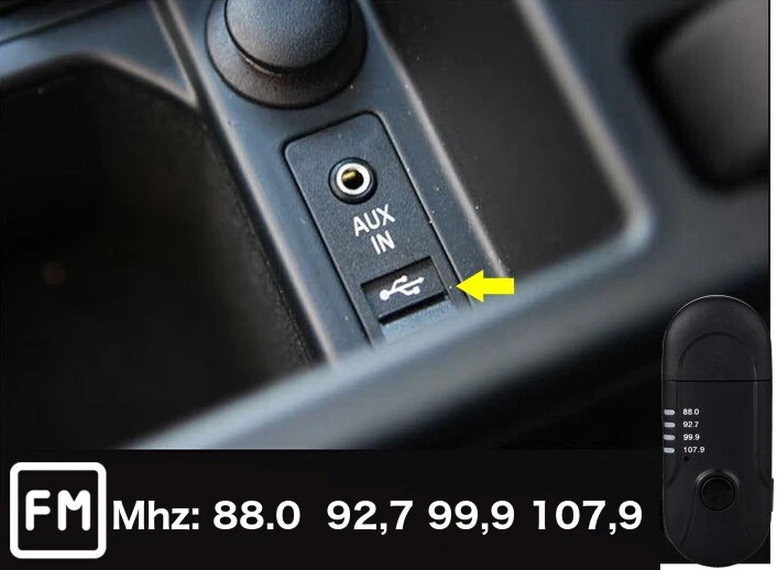 FM Bluetooth Transmitter KFZ Auto Freisprecheinrichtung Radio Adapter Musik USB - Bild 3 von 4