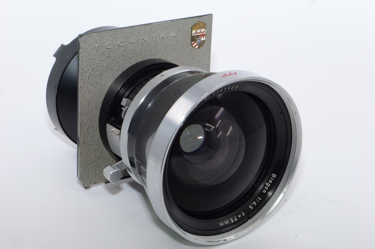 Zeiss Linhof Technika Biogon 75 f4.5 Wide-Angle Lens. Synchro