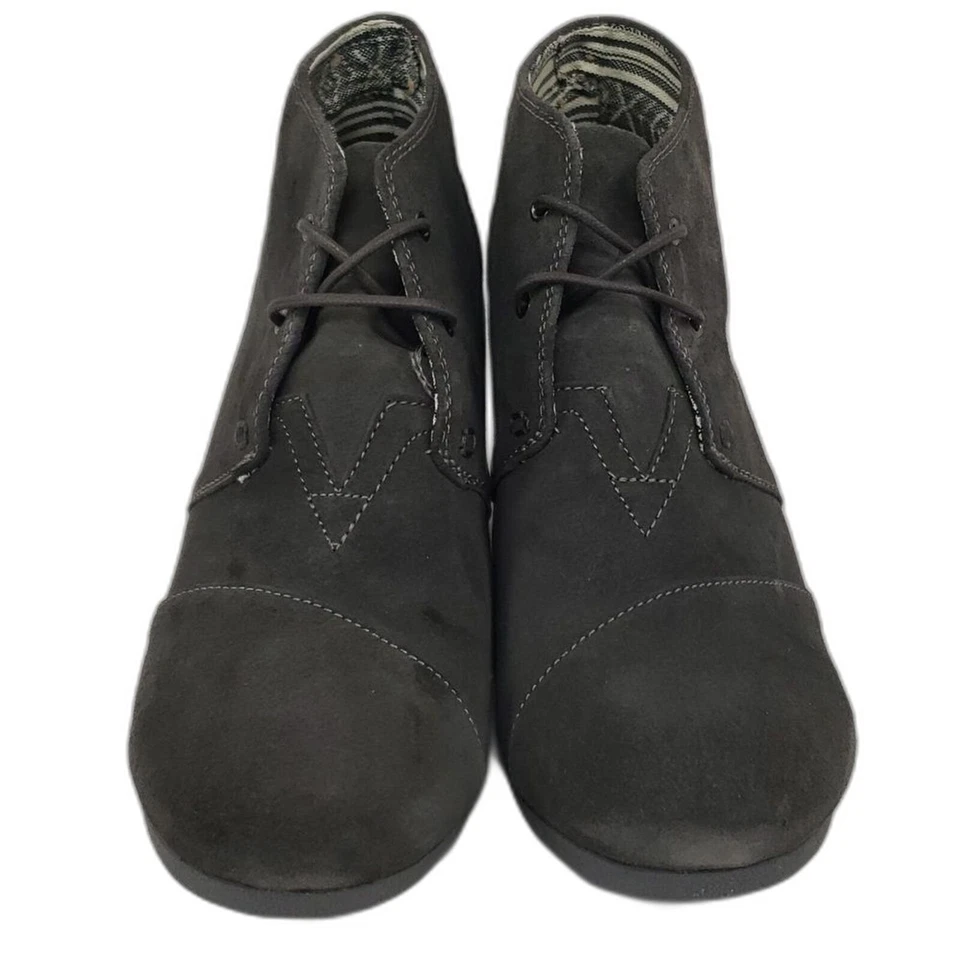 Toms Cuñas Gamuza Gris Mujer 12 US Foto 2 de 4