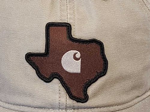 NEW Carhartt Texas Canvas Patch Adjustable Hat Cap Grey Gray State Outline - 第 4/9 張圖片