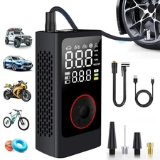 150PSI Portable Air Compressor Tire Inflator Fit Car Moto Bike Tires Air Pump