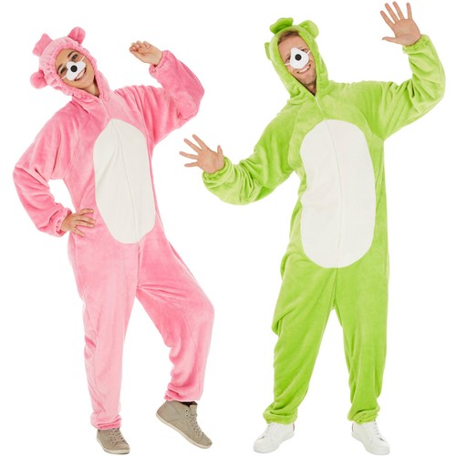 Costume da Orso Uomo Donna Unisex Kigurumi Pigiama Animale Carnevale  Halloween n | eBay