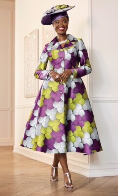 Size 16W PLUS Ashro Formal Wedding Church Quanda Double Collar Fit Flare  Dress